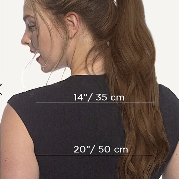 NIOB** Light Brown 20” Human Hair Ponytail Has Never Been Removed From Box / Bag - Picture 3 of 8